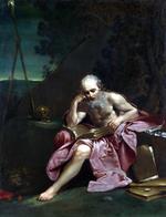 欧洲12-19世纪油画四_CRESPI, Giuseppe Maria - Saint Jerome in the Desert